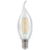 12141 - LED Bent Tip Candle Filament Clear 5W 2700K SBC-B15d