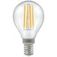 12813 - LED Round Filament Clear 6.5W 2700K SES-E14