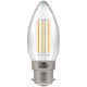 7130 - LED Candle Filament Clear 5W Dimmable 2700K BC-B22d