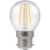 7215 - LED Round Filament Clear 5W Dimmable 2700K BC-B22d