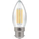 12769 - LED Candle Filament Clear 6.5W 2700K BC-B22d