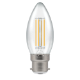 LED Filament Candle Clear Non-Dim 6.5W 4000K BC-B22