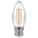 LED Filament Candle Clear Non-Dim 4.2W 4000K BC-B22