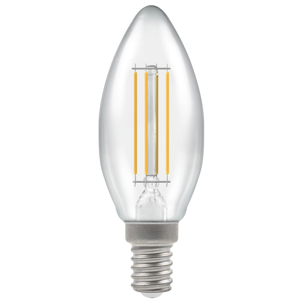 15555 - LED Candle Filament Clear • Dimmable • 5W • 4000K • BC-B22d