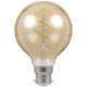 6614 - LED G80 Spiral Filament Antique 6W Dimmable 2200K BC