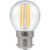 12790 - LED Round Filament Clear 6.5W 2700K BC-B22d