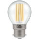 12790 - LED Round Filament Clear 6.5W 2700K BC-B22d