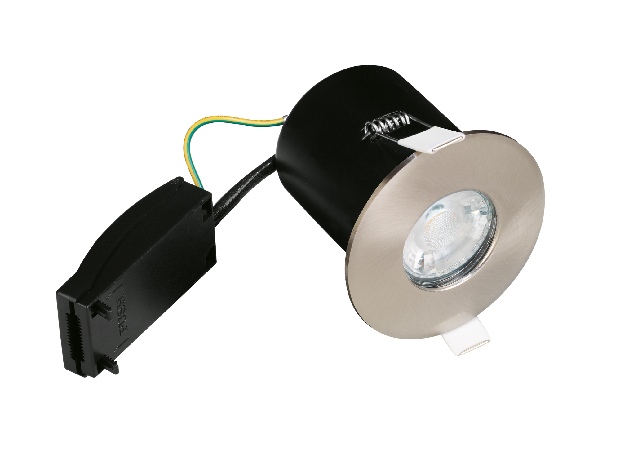 Firesafe IP65 Bezel for Fixed Fire Rated Downlight - Satin Nickel