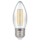 LED Filament Candle Clear Dimmable 6.5W 2700K ES-E27