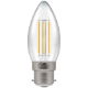 4436 - LED Candle Filament Clear 4W 2700K BC-B22d